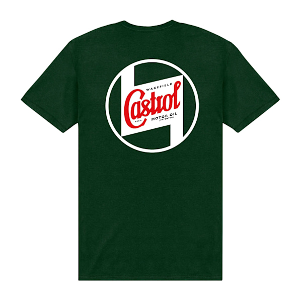 Castrol Unisex Vuxen Cirkellogotyp Ficktryck T-shirt M Mörkgrön Dark Green M