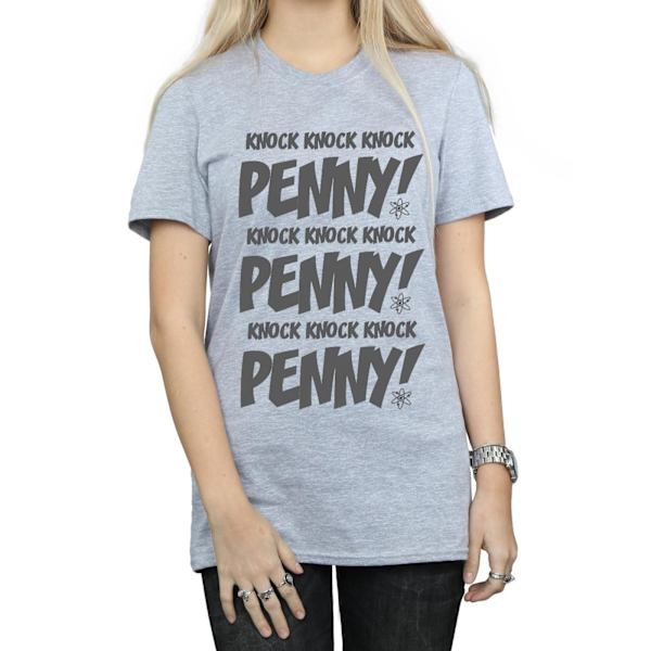 The Big Bang Theory Dam/Damer Knock Knock Penny Bomull Pojkvän Sports Grey M