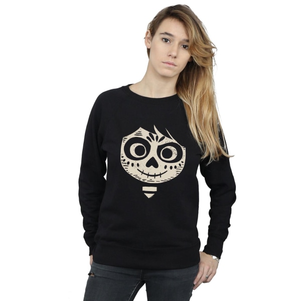 Disney Dam/Kvinnor Coco Miguel Skelett Ansikte Sweatshirt S Bla Black S