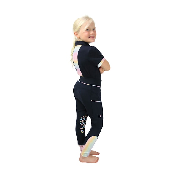 Little Rider Girls Dazzling Dream Polotröja 3-4 år Marinblå/Pastell Navy/Pastel 3-4 Years