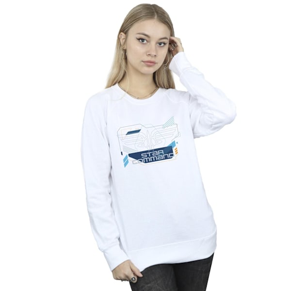 Disney Dam/Kvinnor Lightyear Star Command Ikoner Sweatshirt L White L