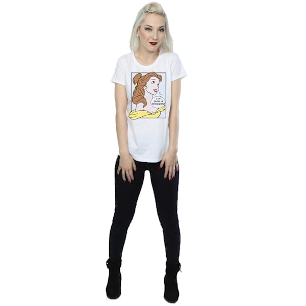 Disney Princess Dam/Damer Belle Pop Art Bomull T-shirt XXL White XXL