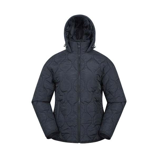 Mountain Warehouse Dam/Dam Flora Quiltad Jacka 16 UK Bla Black 16 UK