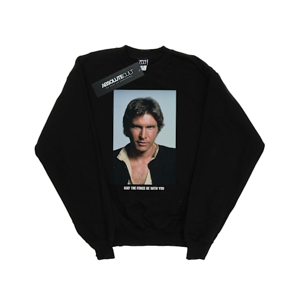 Star Wars Boys Han Solo May The Force Sweatshirt 12-13 år Bl Black 12-13 Years