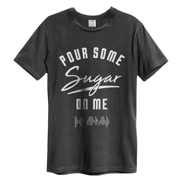 Amplified Unisex Adult Pour Some Sugar On Me Def Leppard T-Shir Charcoal M