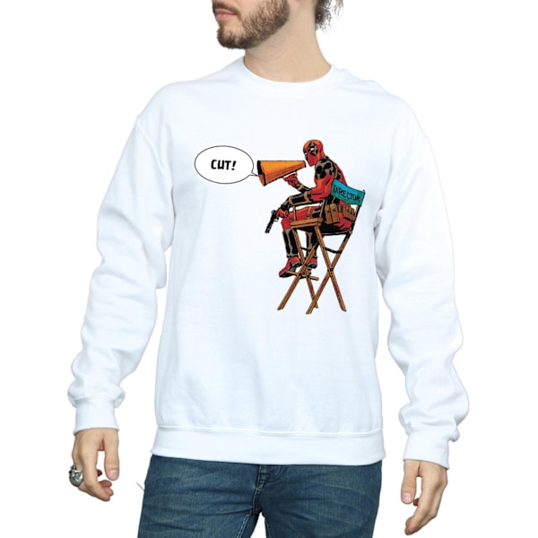 Marvel Deadpool Director's Chair Sweatshirt 3XL Vit White 3XL