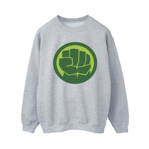 Marvel Dam/Ladies Hulk Chest Logo Sweatshirt L Sports Grey Sports Grey L