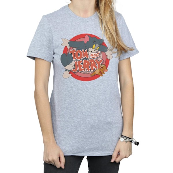 Tom och Jerry Dam/Dam Catch Bomull Boyfriend T-Shirt XL S Sports Grey XL