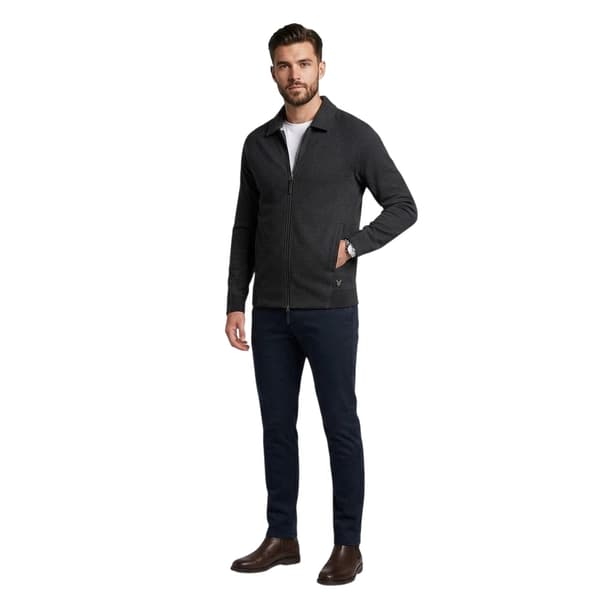 Lyle & Scott Herr Interlock Heldragkedja Normal Jacka XS Svart Black XS