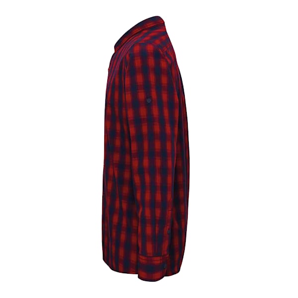Premier Herr Mulligan Check Långärmad Skjorta M Röd/Marinblå Red/Navy M