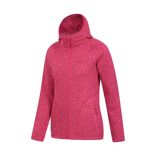 Mountain Warehouse Dam/Kvinnor Nevis Hoodie med Full Dragkedja 12 UK Br Bright Pink 12 UK