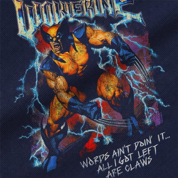 Wolverine All I Got Left Are Claws Tygväska En Storlek Marinblå Navy One Size