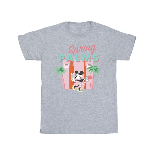 Disney Boys Minnie Mouse Spring Palms T-Shirt 9-11 år Sport Sports Grey 9-11 Years