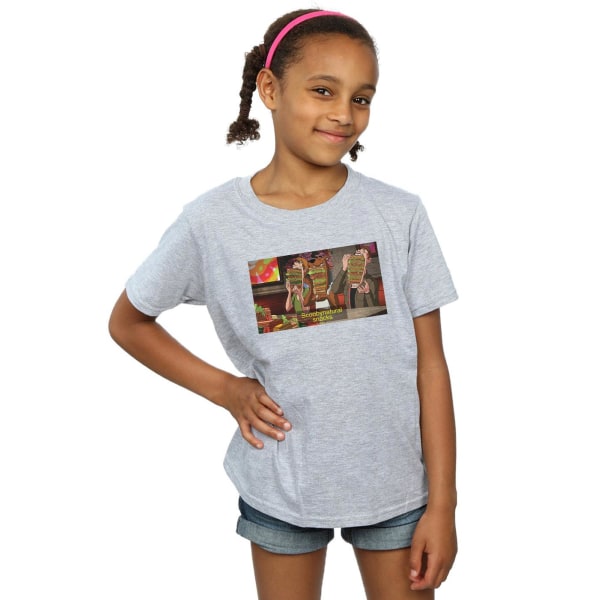 Scoobynatural Girls Supernatural Snacks Bomull T-shirt 7-8 år Sports Grey 7-8 Years