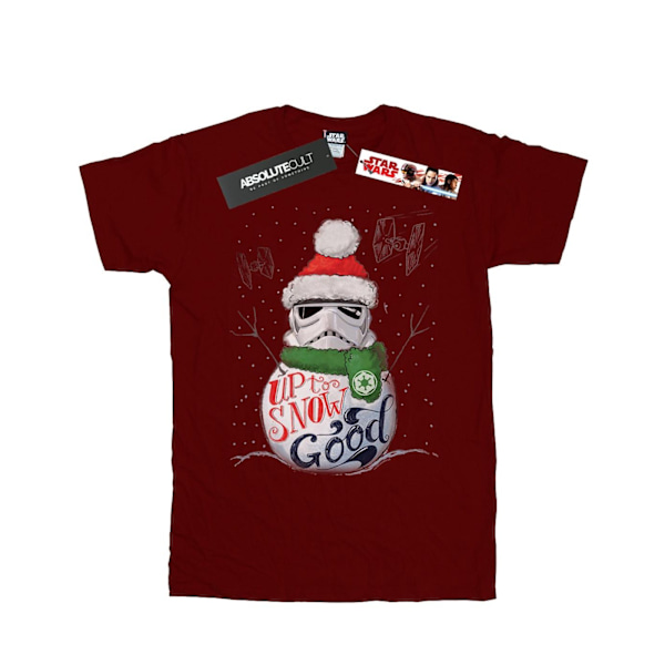 Star Wars Boys Stormtrooper Up To Snow Good T-Shirt 12-13 år Burgundy 12-13 Years