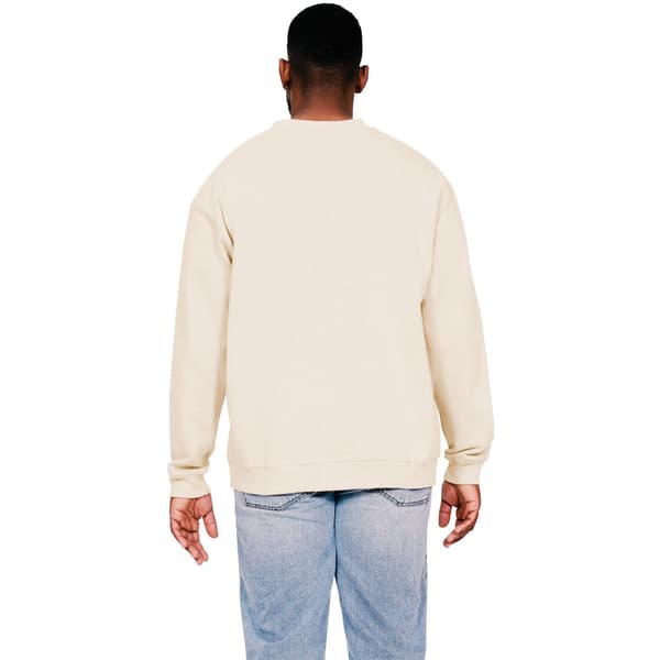 Casual Classics Herr Ringspun Bomull Förlängd Halsringning Oversize Ecru S