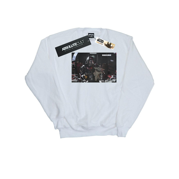 Star Wars Herr The Mandalorian Mando And Co-Pilot Sweatshirt XX White XXL