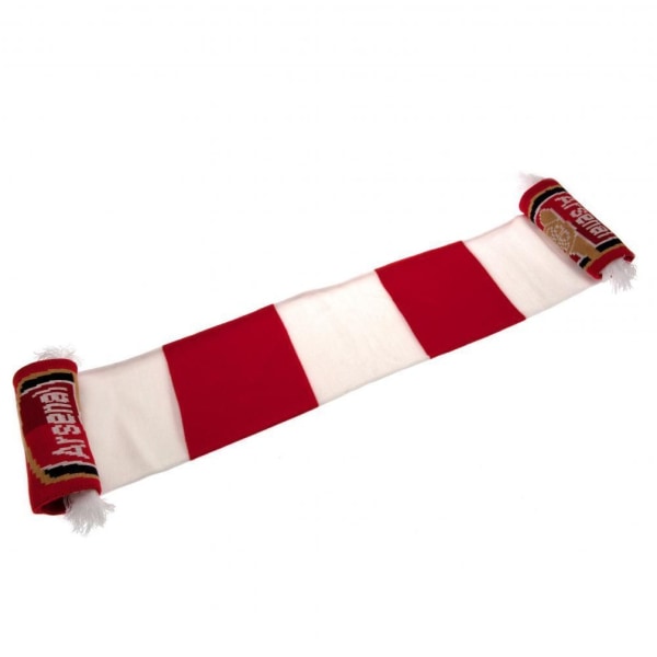 Arsenal FC Stripe Scarf One Size Röd/Vit Red/White One Size