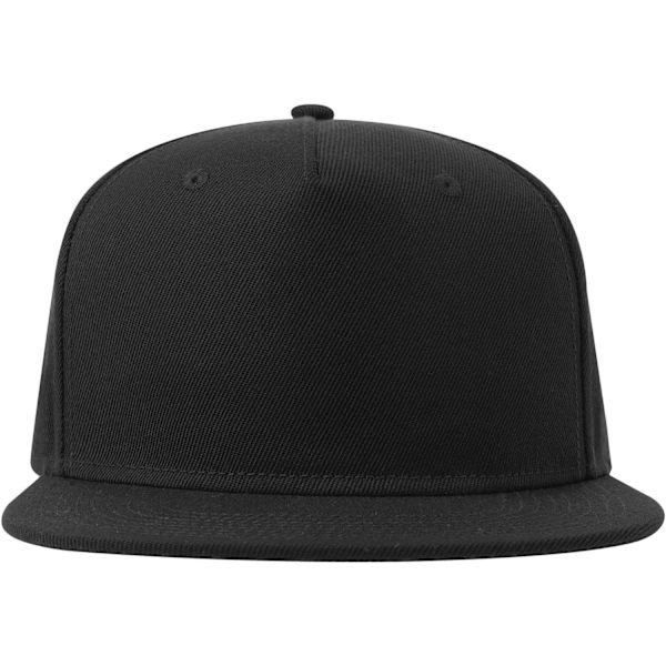 Atlantis Unisex Vuxen 5 Panel Snapback Baseball Cap En Storlek Bl Black One Size