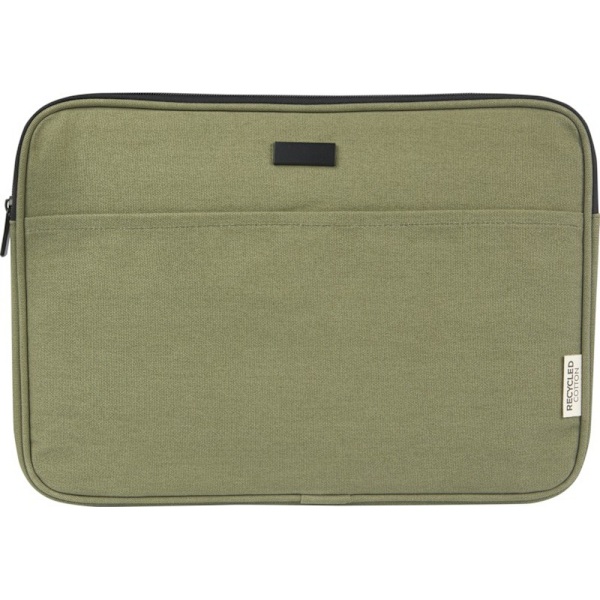 Unbranded Joey Canvas Recycled 2L Laptop Sleeve One Size Olive Olive One Size