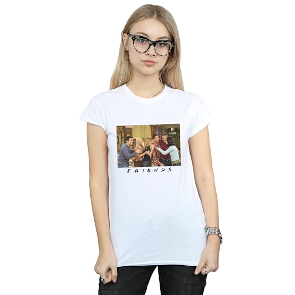 Friends Dam/Damer Gruppfoto Lägenhet Bomull T-shirt L Vit White L