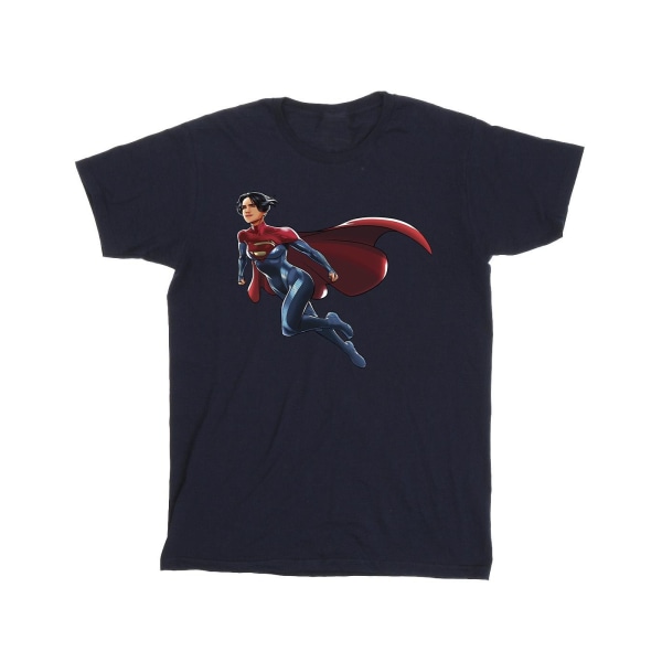 DC Comics Girls The Flash Supergirl Bomull T-shirt 5-6 år Marinblå Navy Blue 5-6 Years