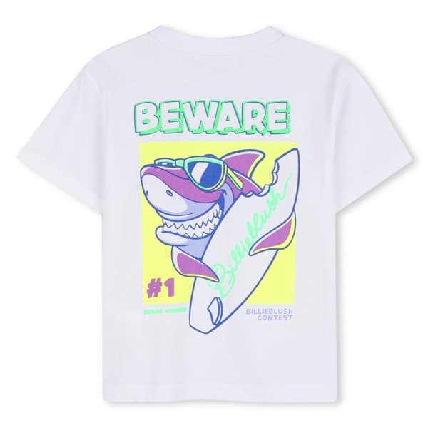 Billieblush Barn Haj T-shirt 12 År Vit White 12 Years