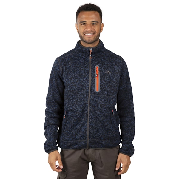 Trespass Herr Bingham Fleece Jacka M Marinblå Marl Navy Marl M