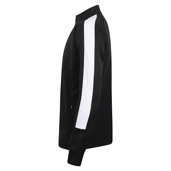Finden And Hales Herr Stickad Träningsoverdel XL Svart/Vit Black/White XL
