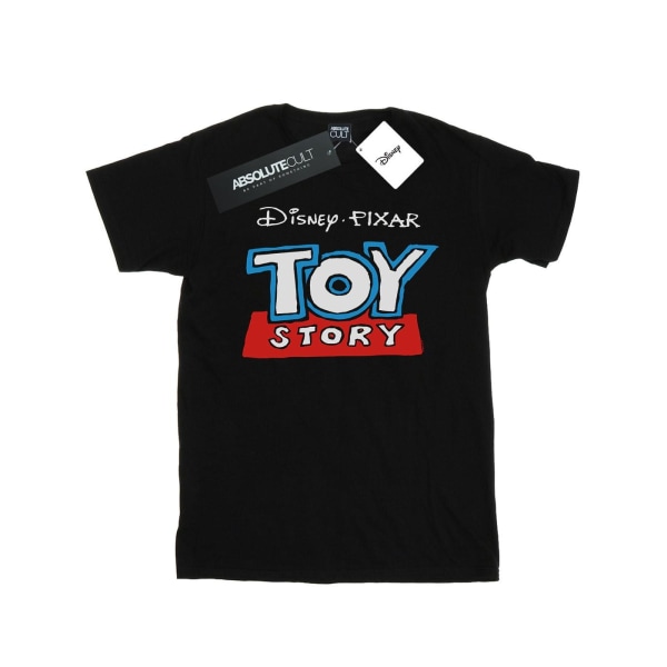 Disney Girls Toy Story Cartoon Logo T-shirt bomull 7-8 år Bl Black 7-8 Years