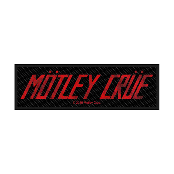 Motley Crue Logo Standard Patch One Size Svart/Röd Black/Red One Size