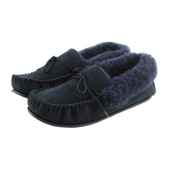 Eastern Counties Leather Dam/Dam Willow Mockasiner i mockaskinn 4 Navy 4 UK