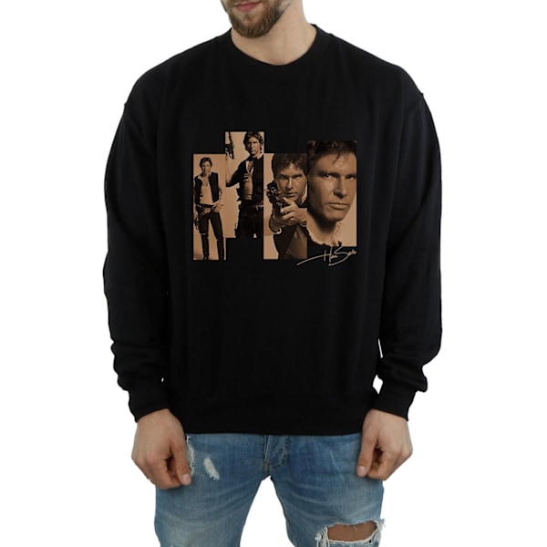 Star Wars Herr Han Solo Photoshoot Sweatshirt XXL Svart Black XXL