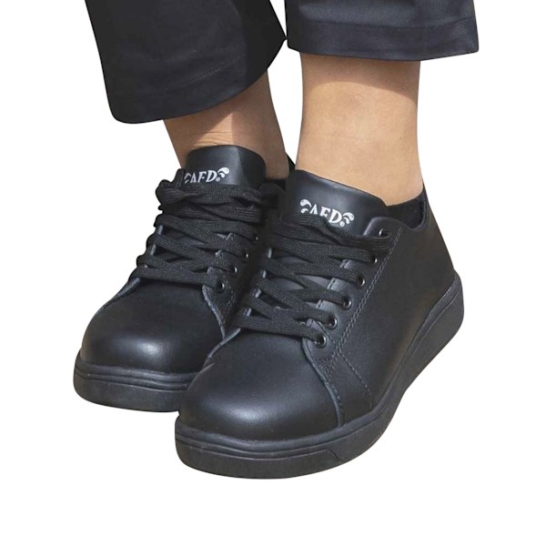 AFD Unisex Retro Lädersäkerhetsskor 11 UK Svart Black 11 UK