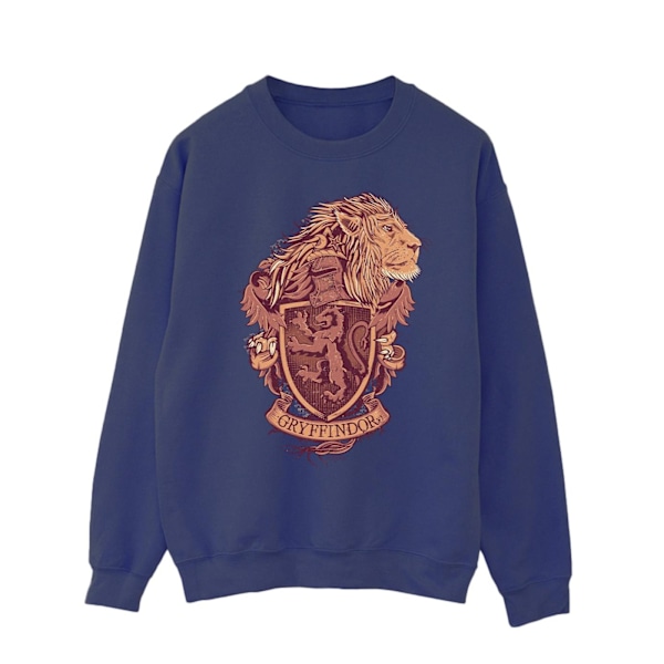 Harry Potter Herr Gryffindor Sketch Crest Sweatshirt M Marinblå Navy Blue M