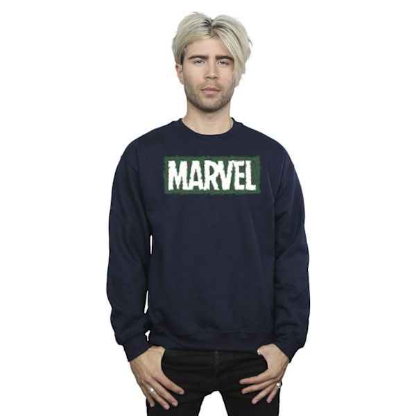 Marvel Holly Logo Sweatshirt XXL Marinblå Navy Blue XXL