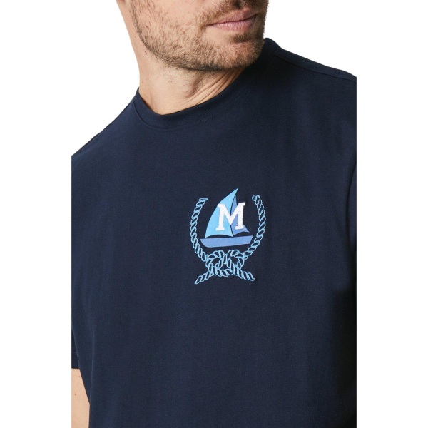 Maine Mens Badge T-Shirt S Navy Navy S