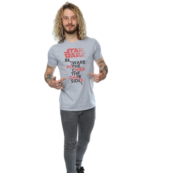 Star Wars The Last Jedi Power Of The Dark Side T-shirt L S för män Sports Grey L