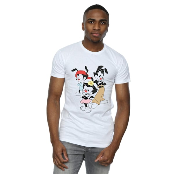 Animaniacs Herr Dot Wakko Och Yakko T-shirt 3XL Vit White 3XL