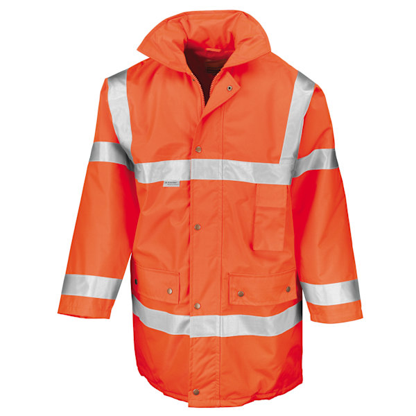 Result Safeguard High-Visibility Säkerhetsjacka för Herr (EN471 Klass 3) L Fluorescerande Orange Fluorescent Orange L