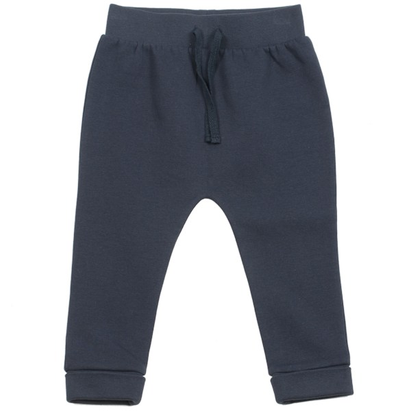 Larkwood Baby/Toddler Bomullsrika Joggingbyxor/Byxor 6-12 Månader Navy 6-12 Months