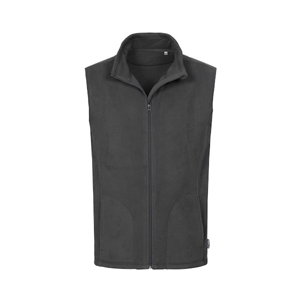 Stedman Herr Active Fleece Gilet 2XL Grå Stål Grey Steel 2XL