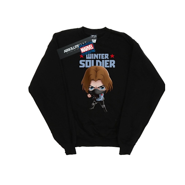 Marvel Herr Vinter Soldier Bucky Toon Sweatshirt 4XL Svart Black 4XL