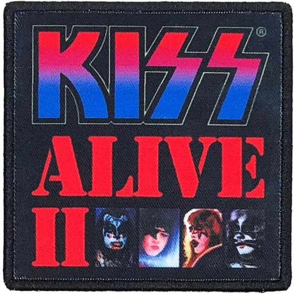 Kiss Alive II Standard Iron On Patch En one size Flerfärgad Multicoloured One Size