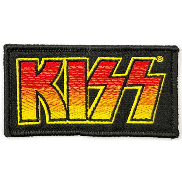 Kiss Classic Logo Standard Iron On Patch One Size Svart/Gul/ Black/Yellow/Orange One Size