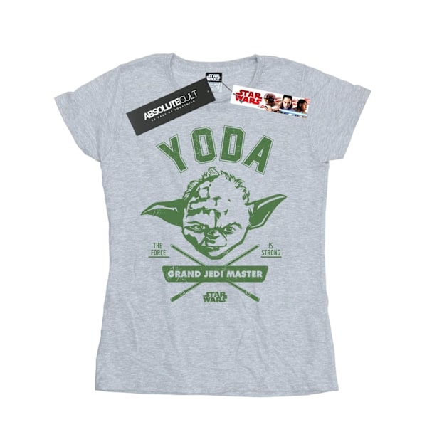 Star Wars Dam/Damer Yoda Collegiate Bomull T-shirt XL Heath Heather Grey XL