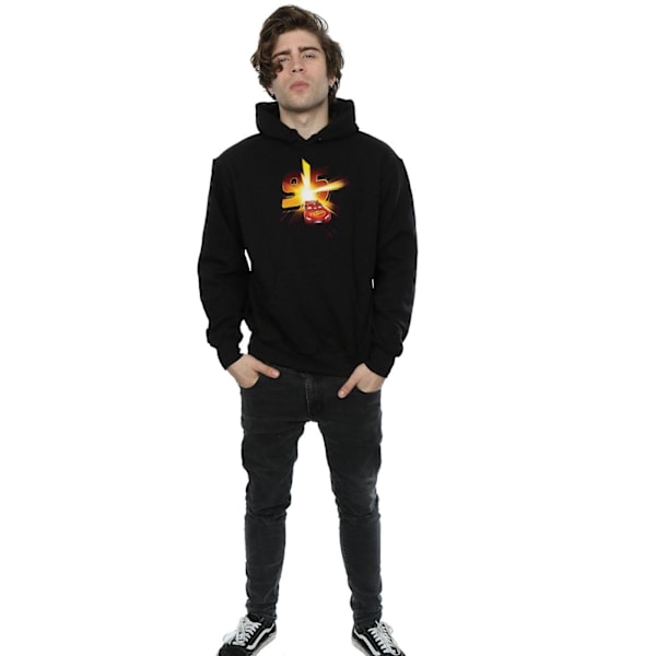 Disney Cars Lightning McQueen Burst Hoodie M Svart Black M