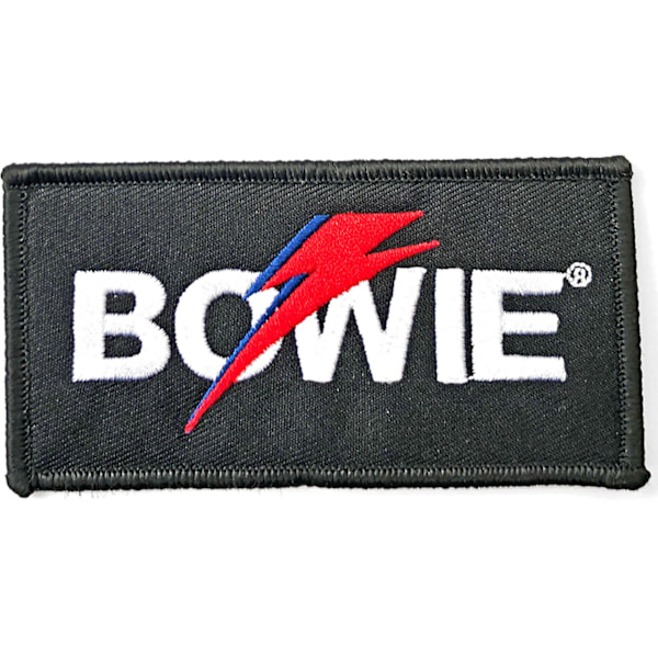 David Bowie Logo Flash Strykjärn på lapp En storlek Flerfärgad Multicoloured One Size