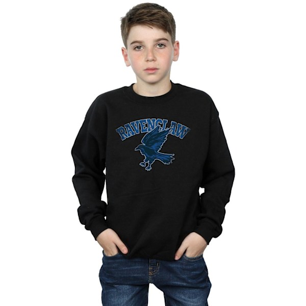 Harry Potter Pojkar Ravenclaw Sport Emblem Sweatshirt 7-8 År B Black 7-8 Years