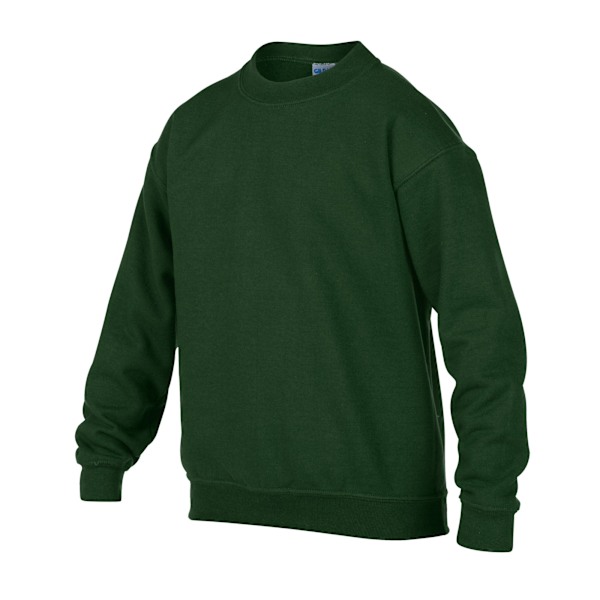 Gildan Barn/Barn Tung Blandning Crew Neck Sweatshirt 7-8 År Forest Green 7-8 Years